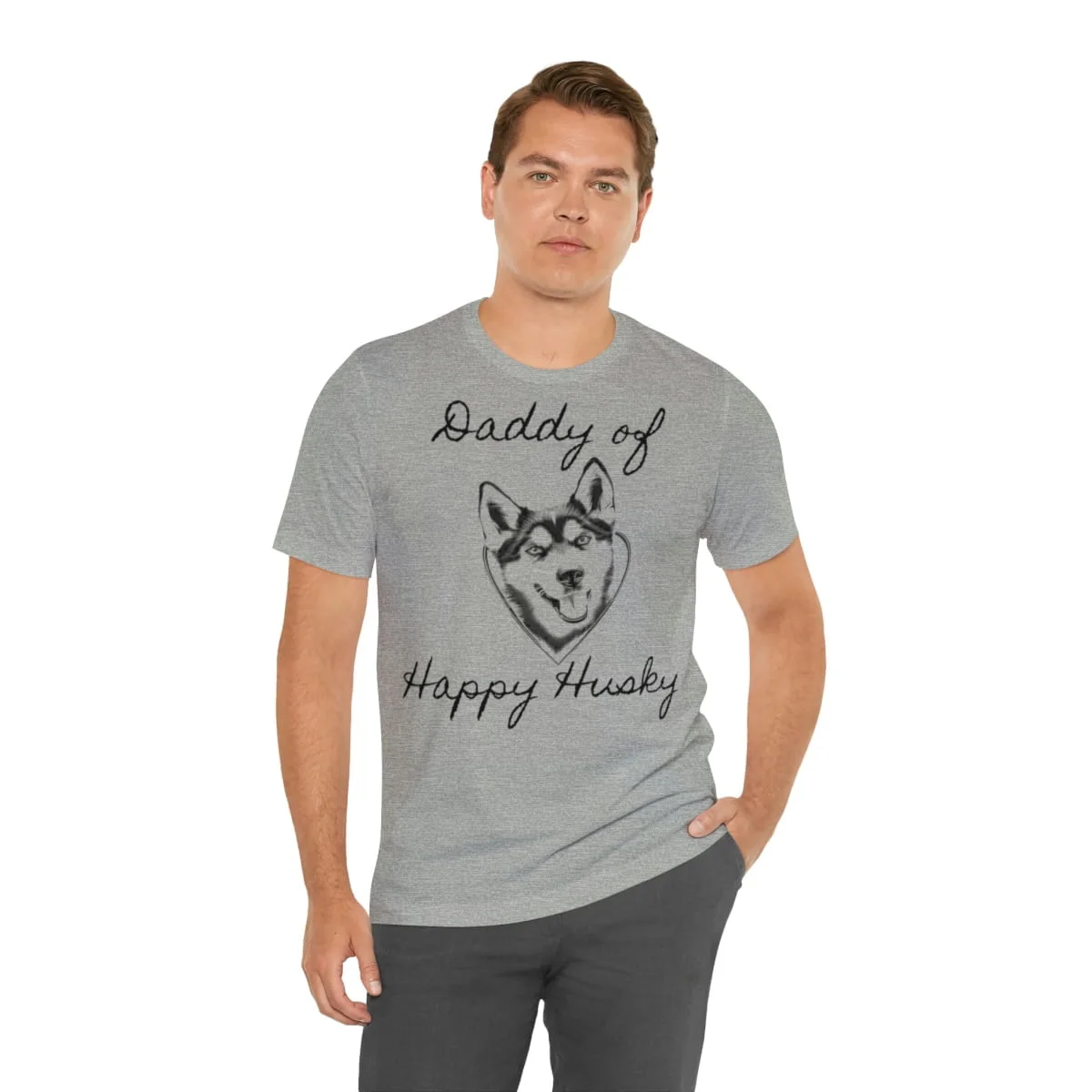 Daddy of a Happy Husky t-shirt - Bild 9