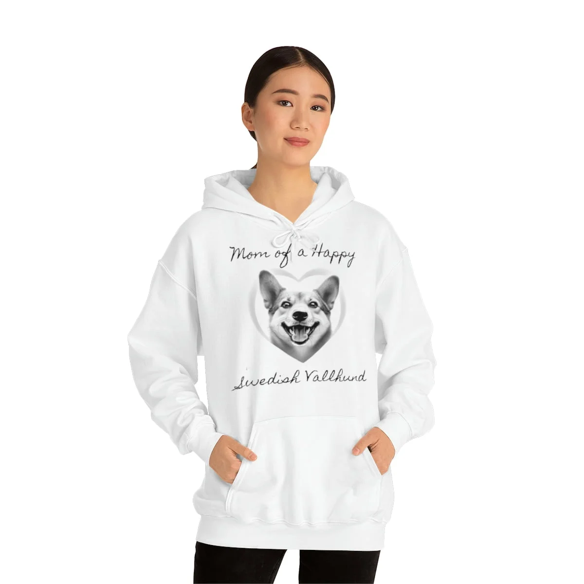 Mamma till en lycklig svensk Vallhund, Hoodie - Bild 7