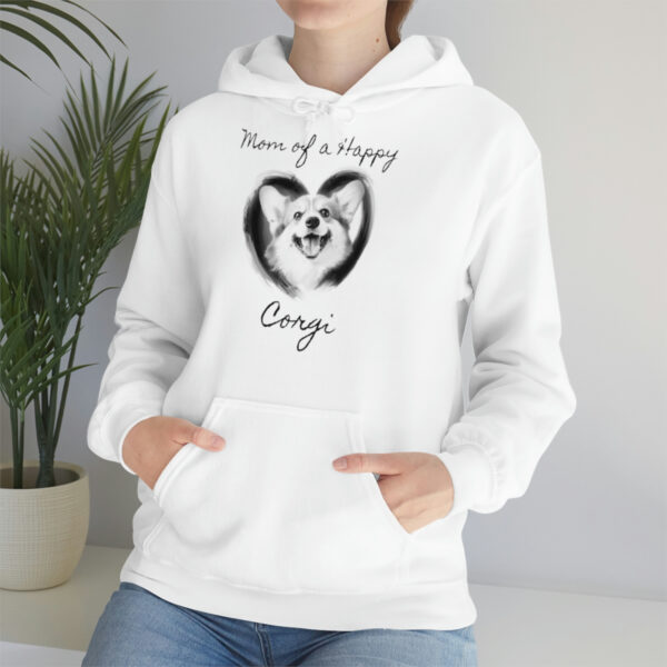 Mom of a Happy Corgi, Hoodie - Image 3