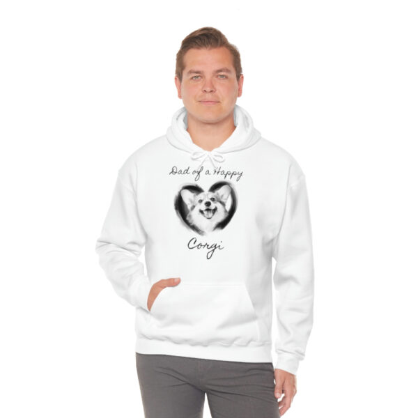 Dad of a Happy Corgi, Hoodie - Image 4