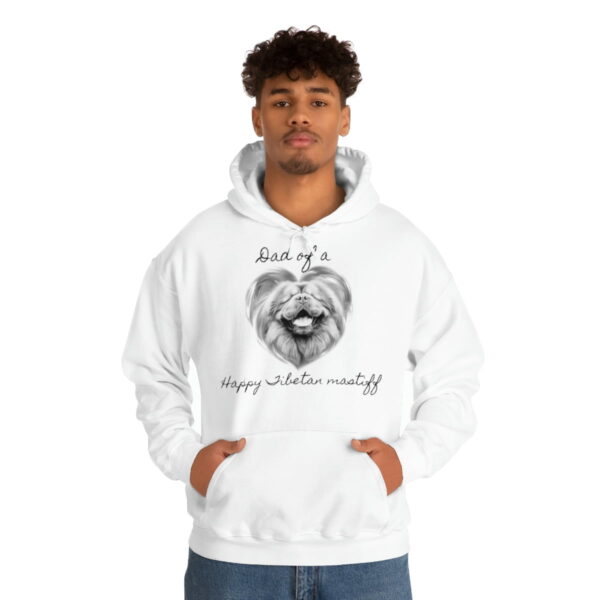 Dad of a Happy Tibetan Mastiff, Hoodie - Image 2