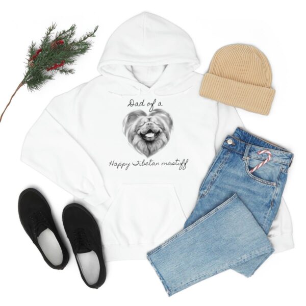 Dad of a Happy Tibetan Mastiff, Hoodie - Image 4