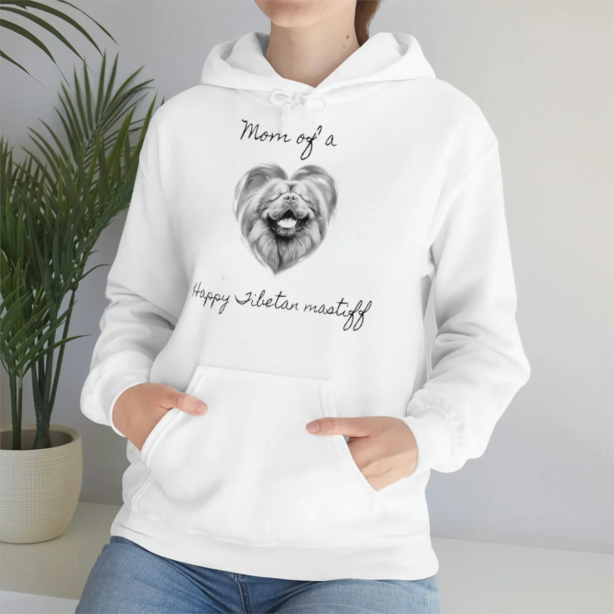 Mom of a Happy Tibetan Mastiff, Hoodie - Image 9