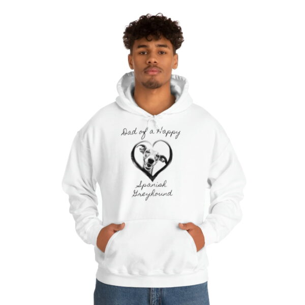 Pappa till en lycklig spansk greyhound, Hoodie - Bild 5