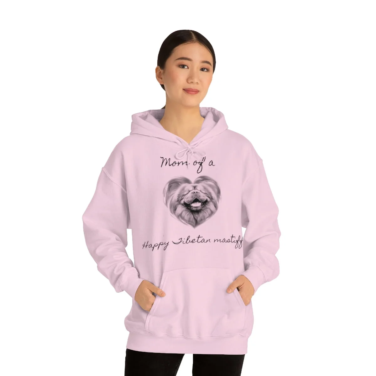 Mom of a Happy Tibetan Mastiff, Hoodie - Image 5