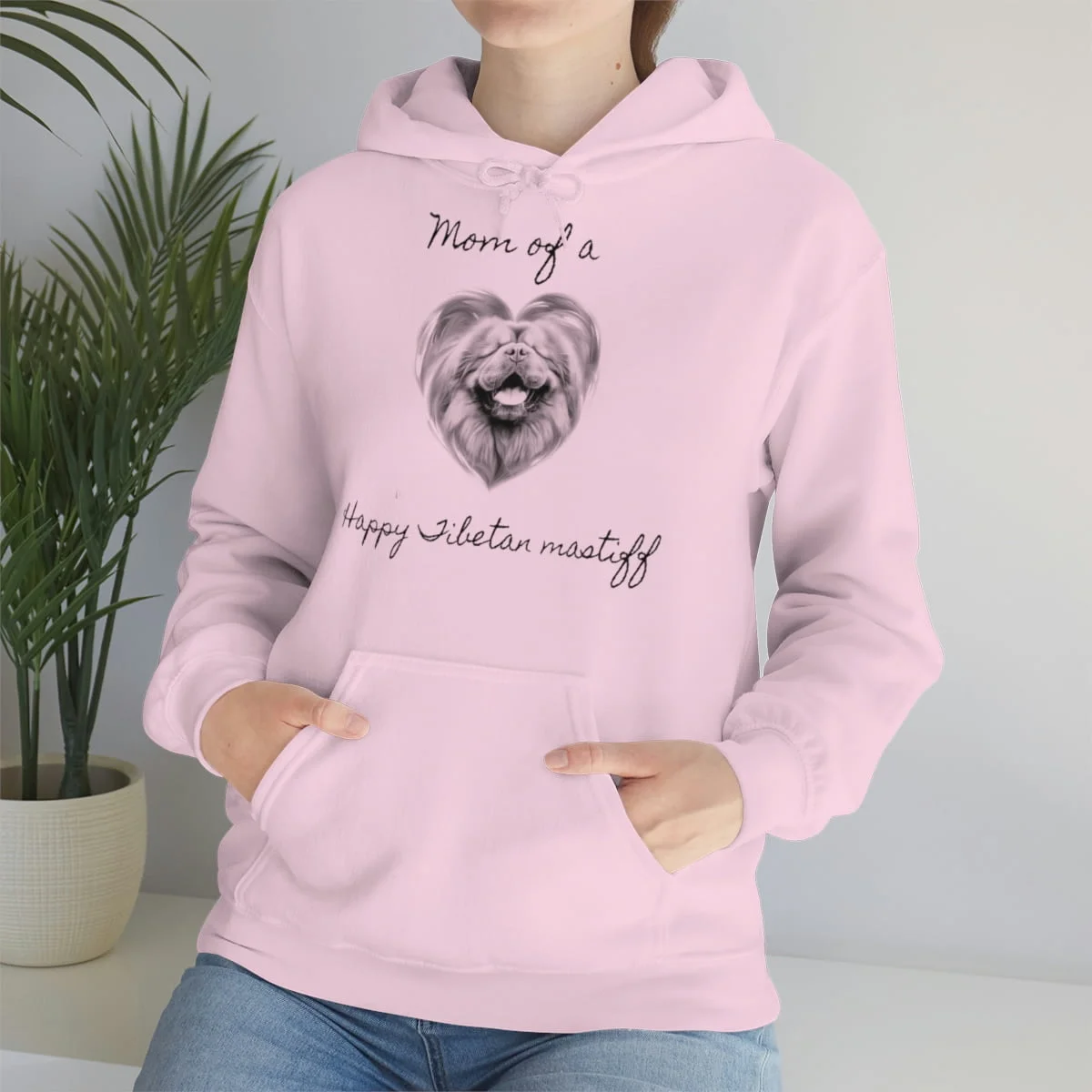 Mom of a Happy Tibetan Mastiff, Hoodie - Image 4