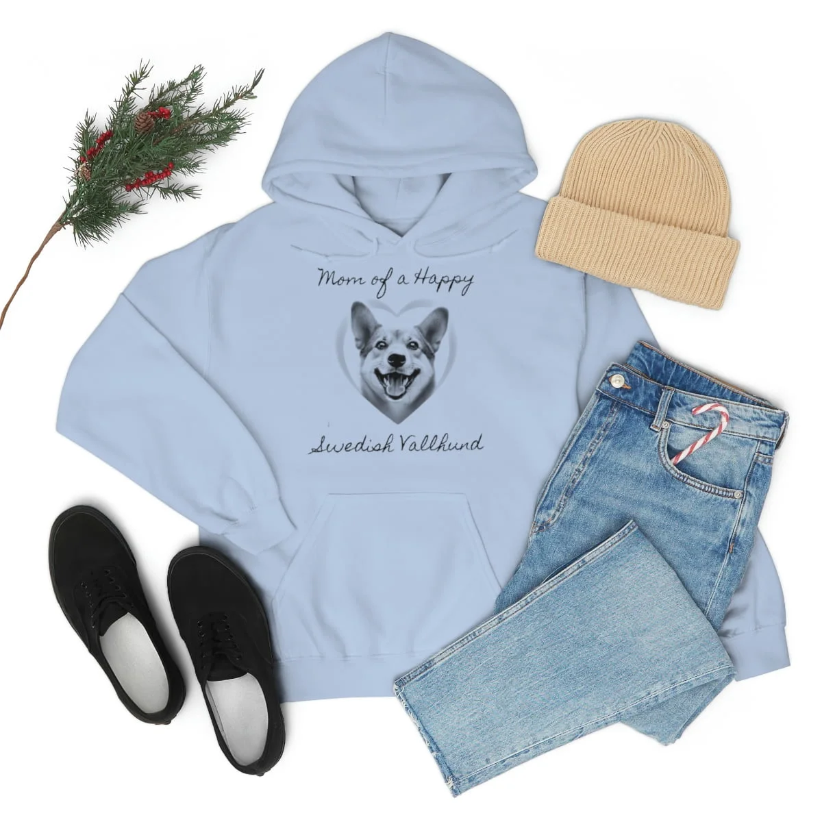 Mamma till en lycklig svensk Vallhund, Hoodie - Bild 12