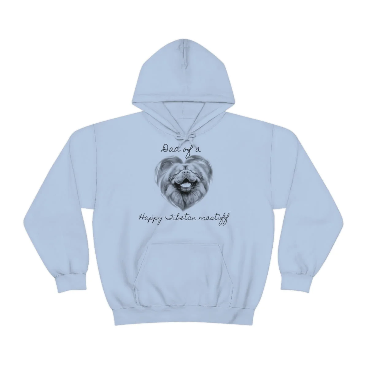 Pappa till en lycklig tibetansk mastiff, Hoodie - Bild 5