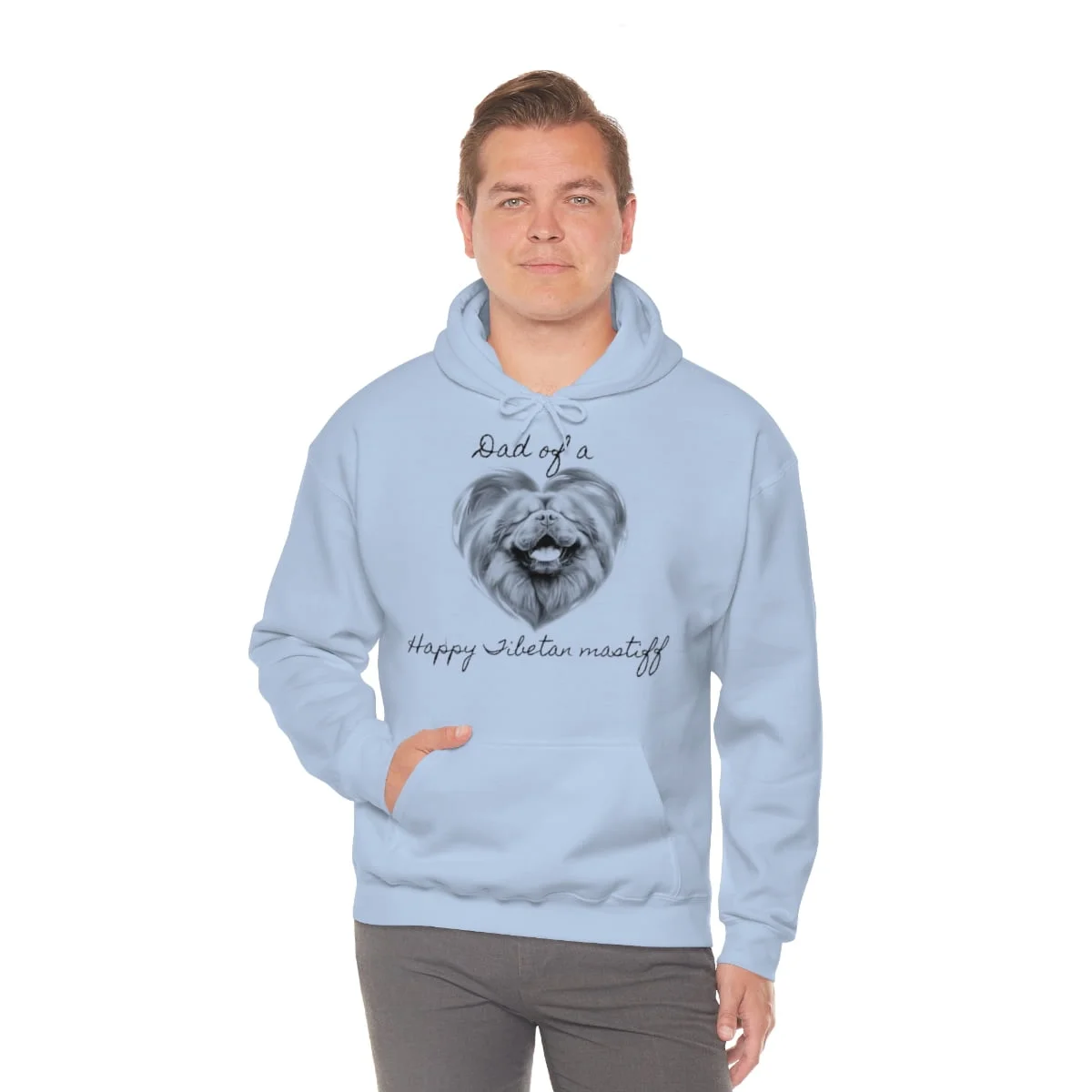 Pappa till en lycklig tibetansk mastiff, Hoodie - Bild 7