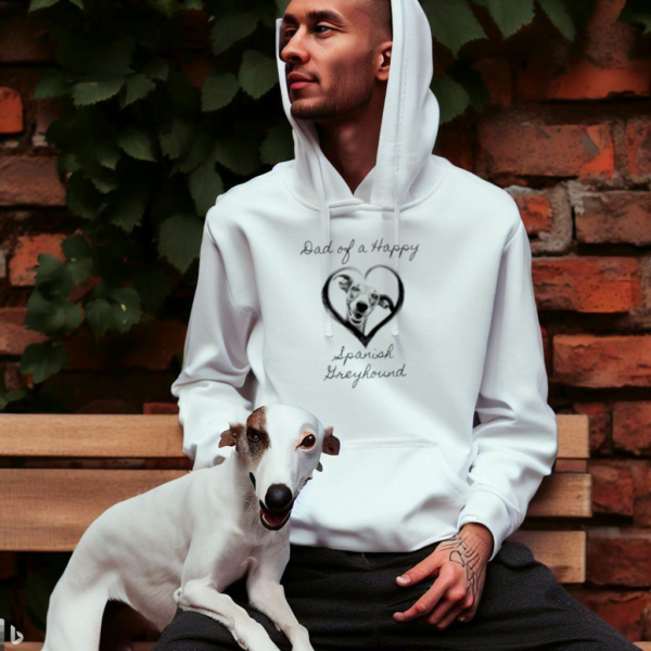 Pappa till en lycklig spansk greyhound, Hoodie