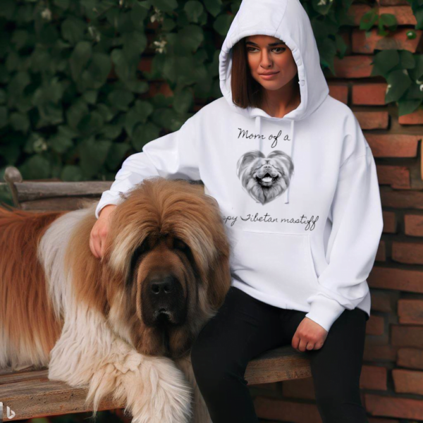 Mom of a Happy Tibetan Mastiff, Hoodie