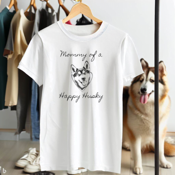 Mommy of a Happy Husky t-shirt - Image 2