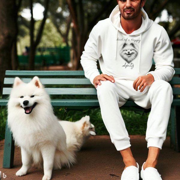 Dad of a Happy Spitz, Hoodie