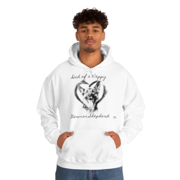 Dad of a Happy German Shepherd, Hoodie - Image 2
