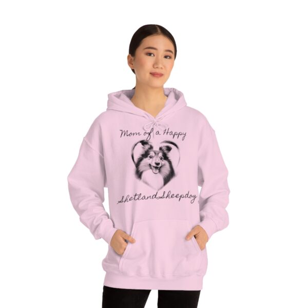 Mom of a Happy Shetland Sheepdog, Hoodie - Image 2
