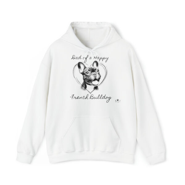 Dad of a Happy French Bulldog, Hoodie - Image 2