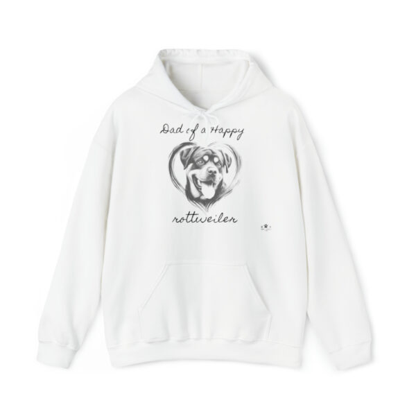 Dad of a Happy Rottweiler, Hoodie - Image 2