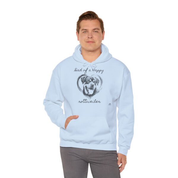 Dad of a Happy Rottweiler, Hoodie - Image 4